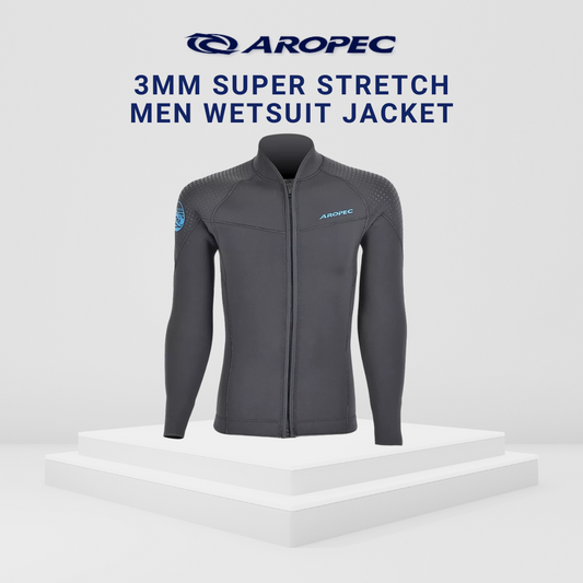 Aropec Men 3mm Super Stretch Wetsuit Jacket