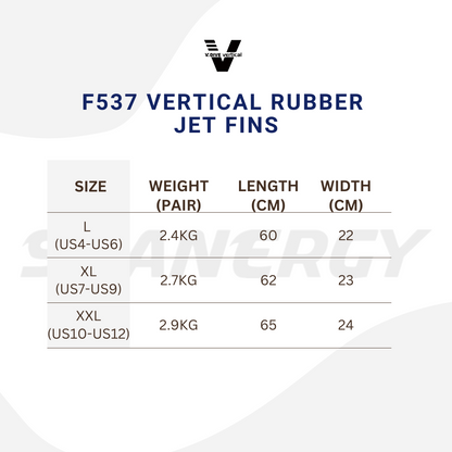 Vdive F537 Rubber Jetfin with Adjustable Spring Strap
