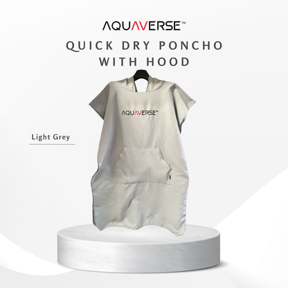Aquaverse Quick-Dry Microfiber Poncho With Hood