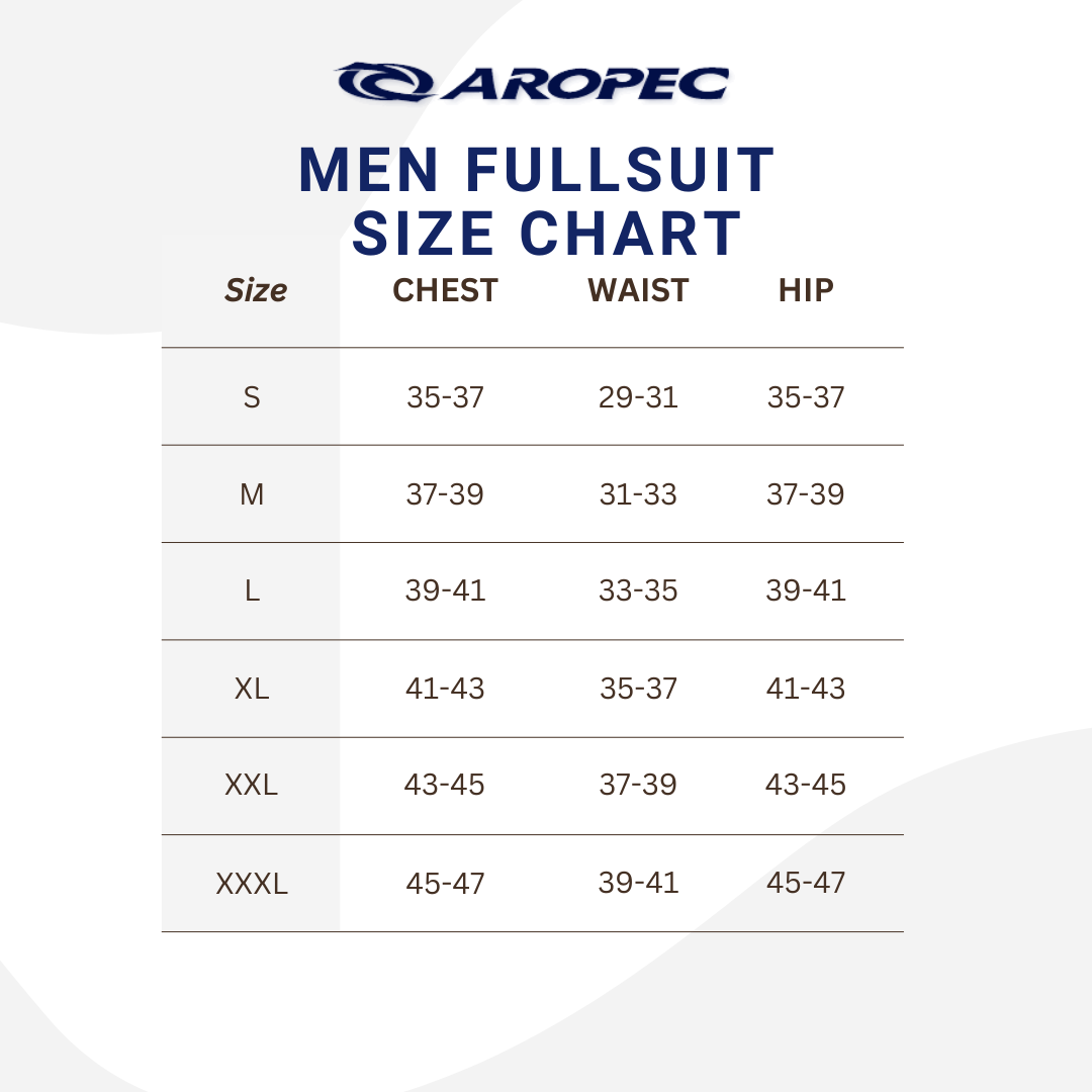 Aropec 男士 5 毫米半干式连体潜水服