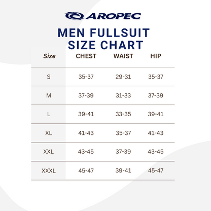 Aropec 男士 5 毫米半干式连体潜水服