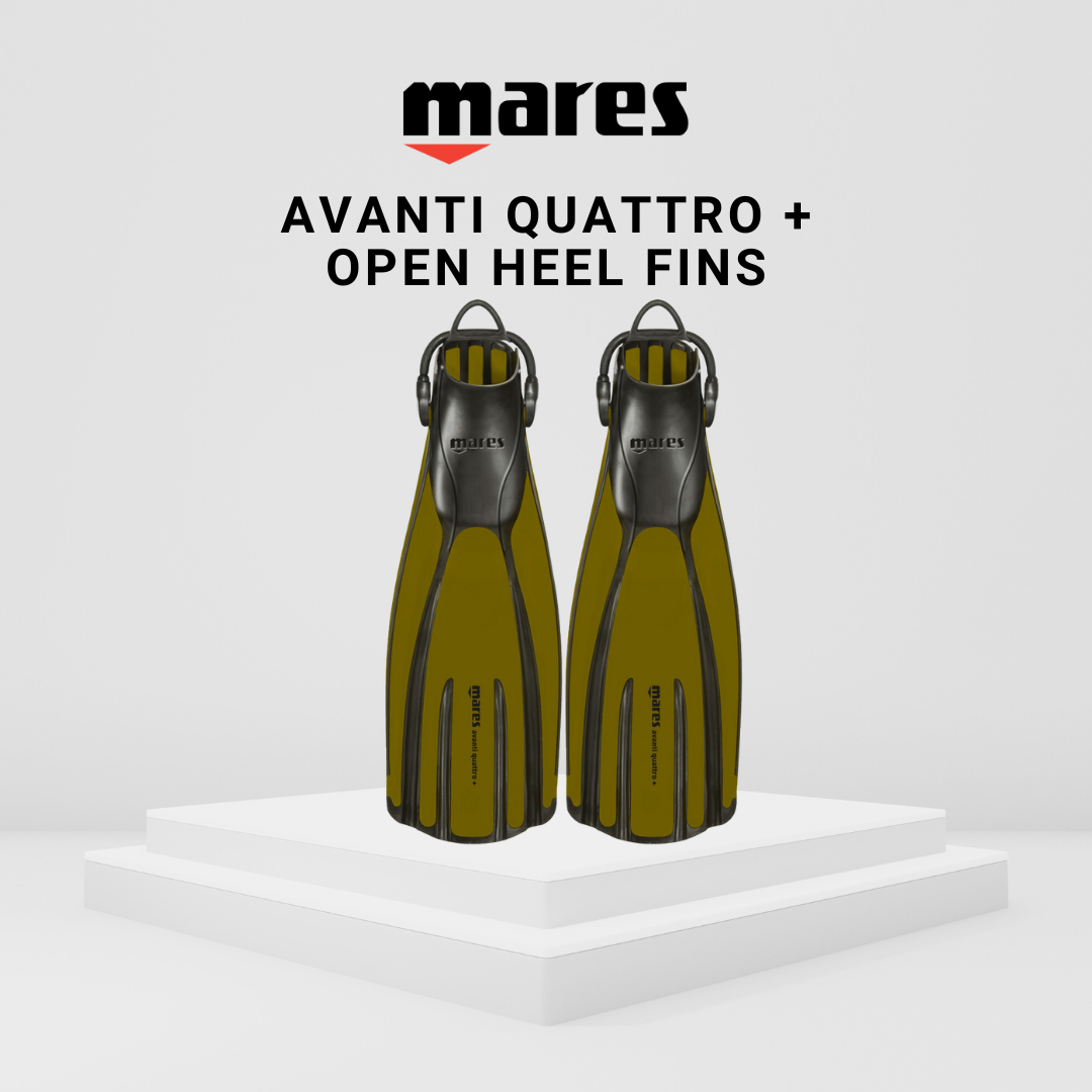 Mares Avanti Quattro + Open Heel Fins
