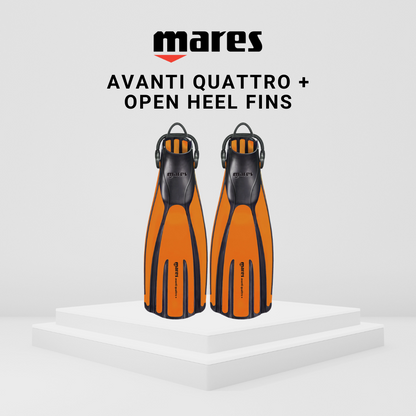 Mares Avanti Quattro + Open Heel Fins