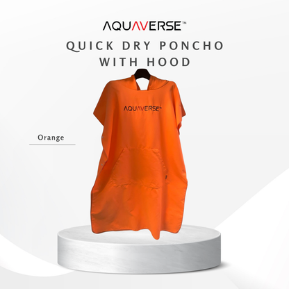 Aquaverse Quick-Dry Microfiber Poncho With Hood