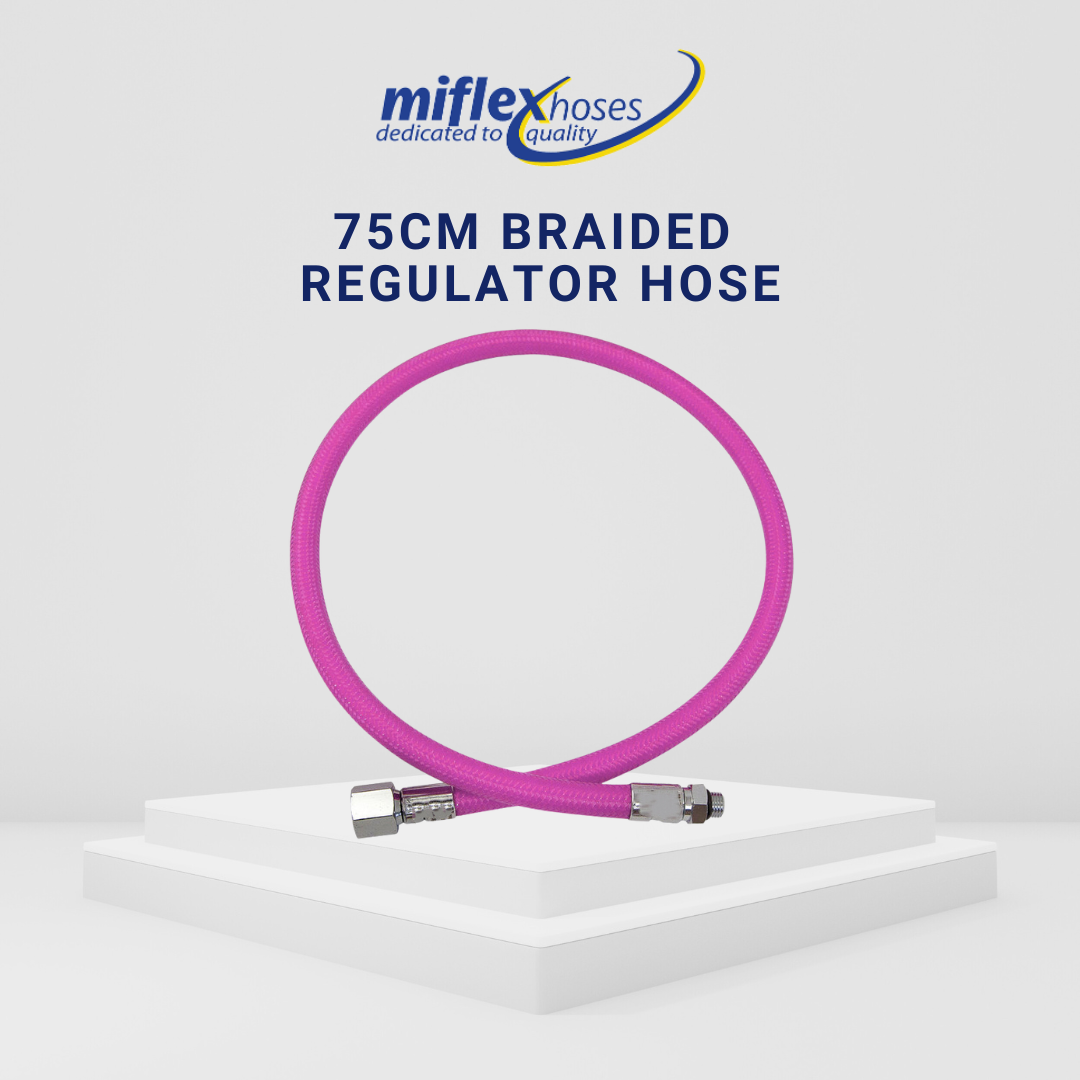 Miflex 75cm Braided Regulator Hose