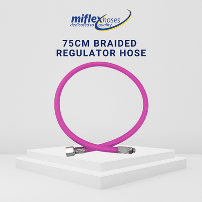 Miflex 75cm Braided Regulator Hose