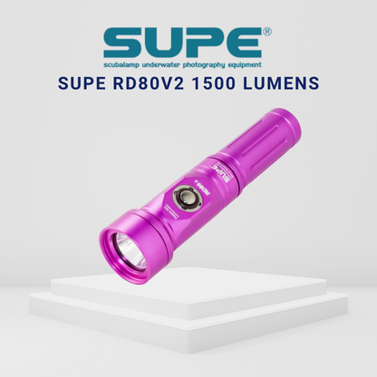SUPE RD80V2 1500 Lumens Dive Torch