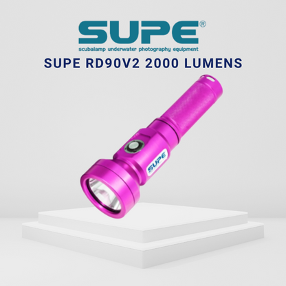 SUPE RD90V2 2000 Lumens Dive Torch