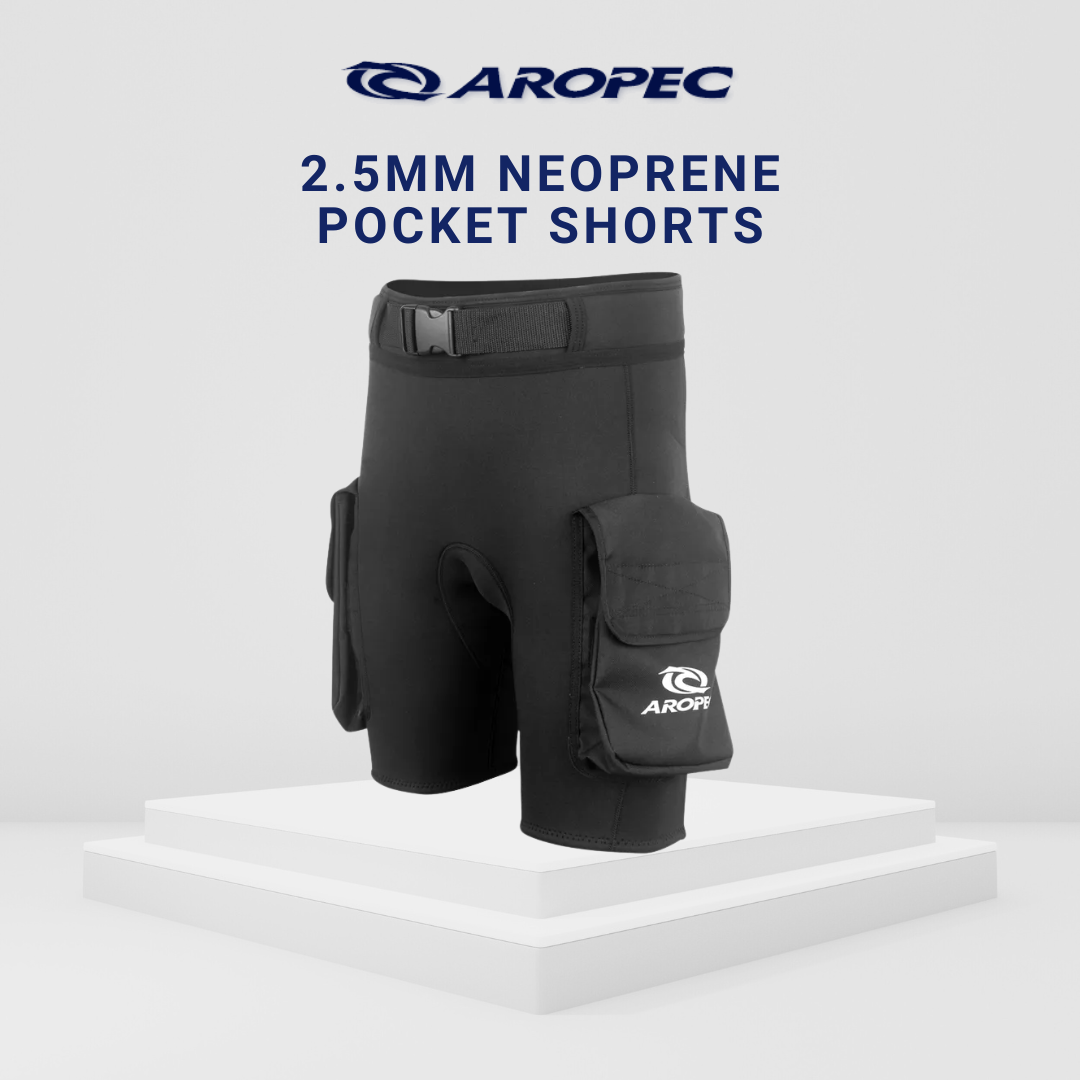 Aropec Unisex 2.5mm Neoprene Pocket Shorts