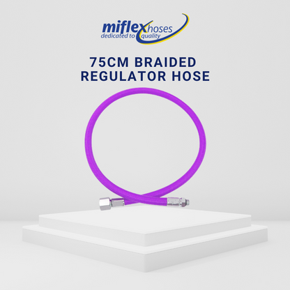 Miflex 75cm Braided Regulator Hose