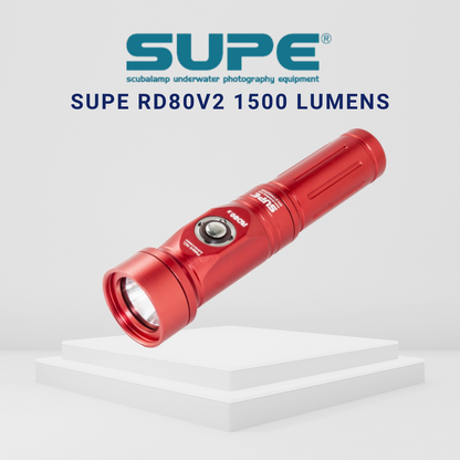 SUPE RD80V2 1500 Lumens Dive Torch