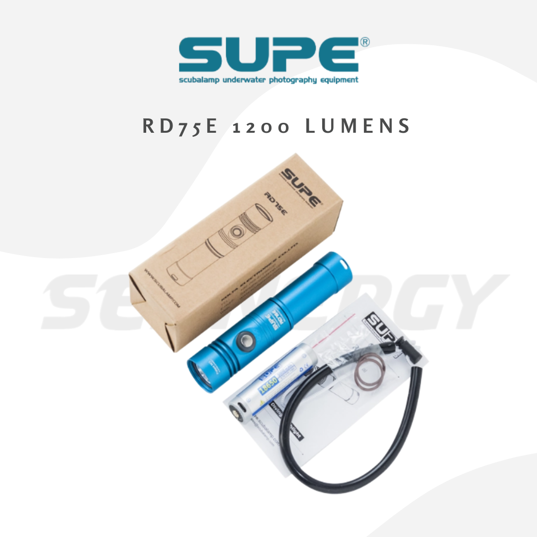 SUPE RD75E 1200 Lumens Dive Torch