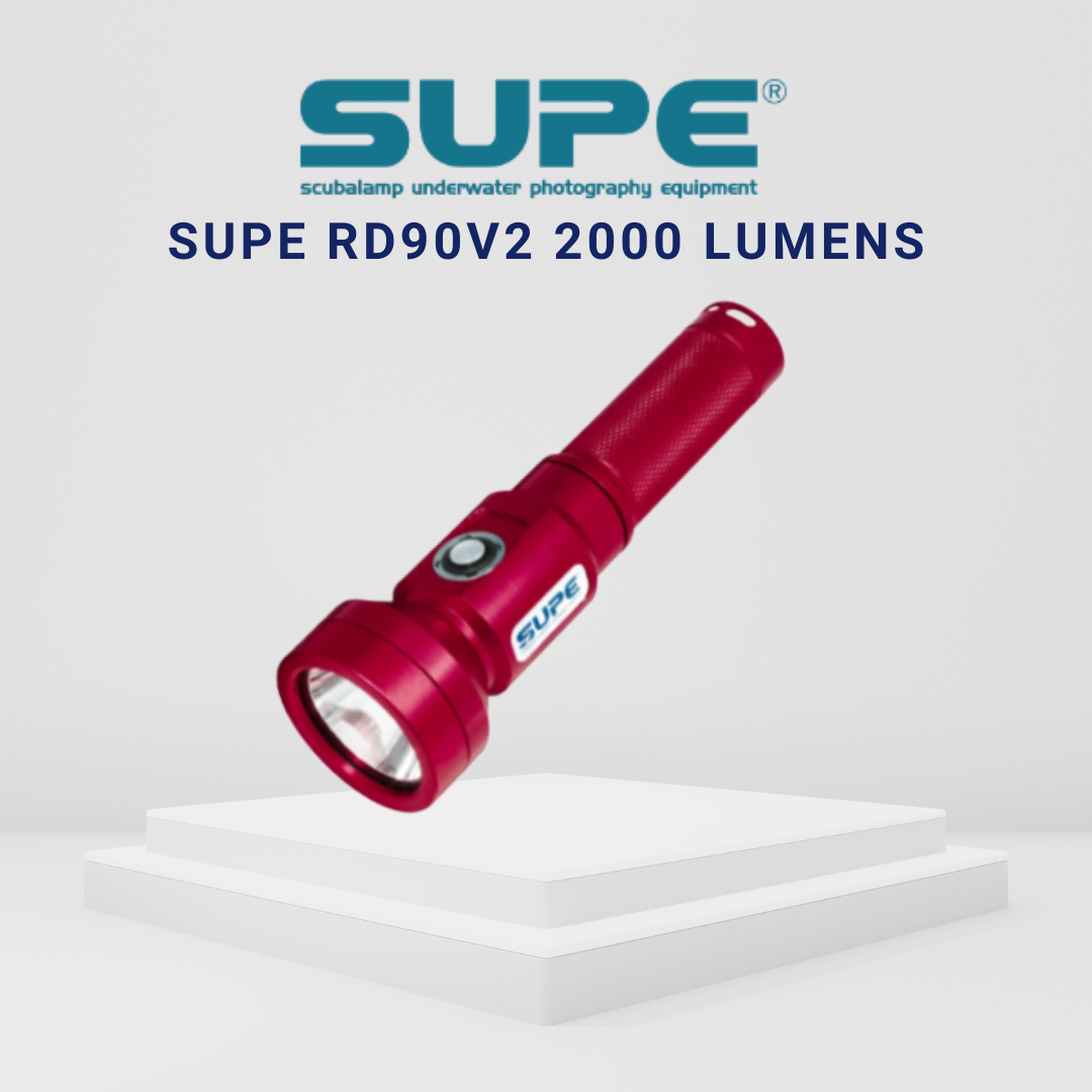SUPE RD90V2 2000 Lumens Dive Torch