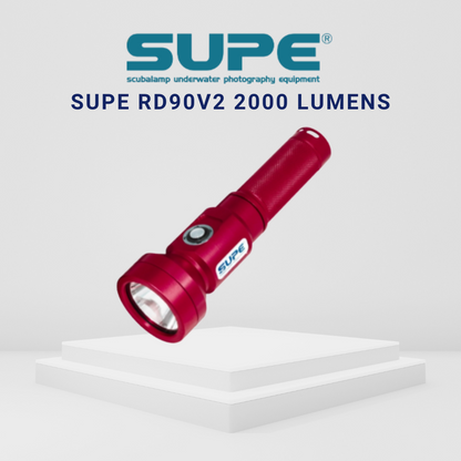 SUPE RD90V2 2000 Lumens Dive Torch