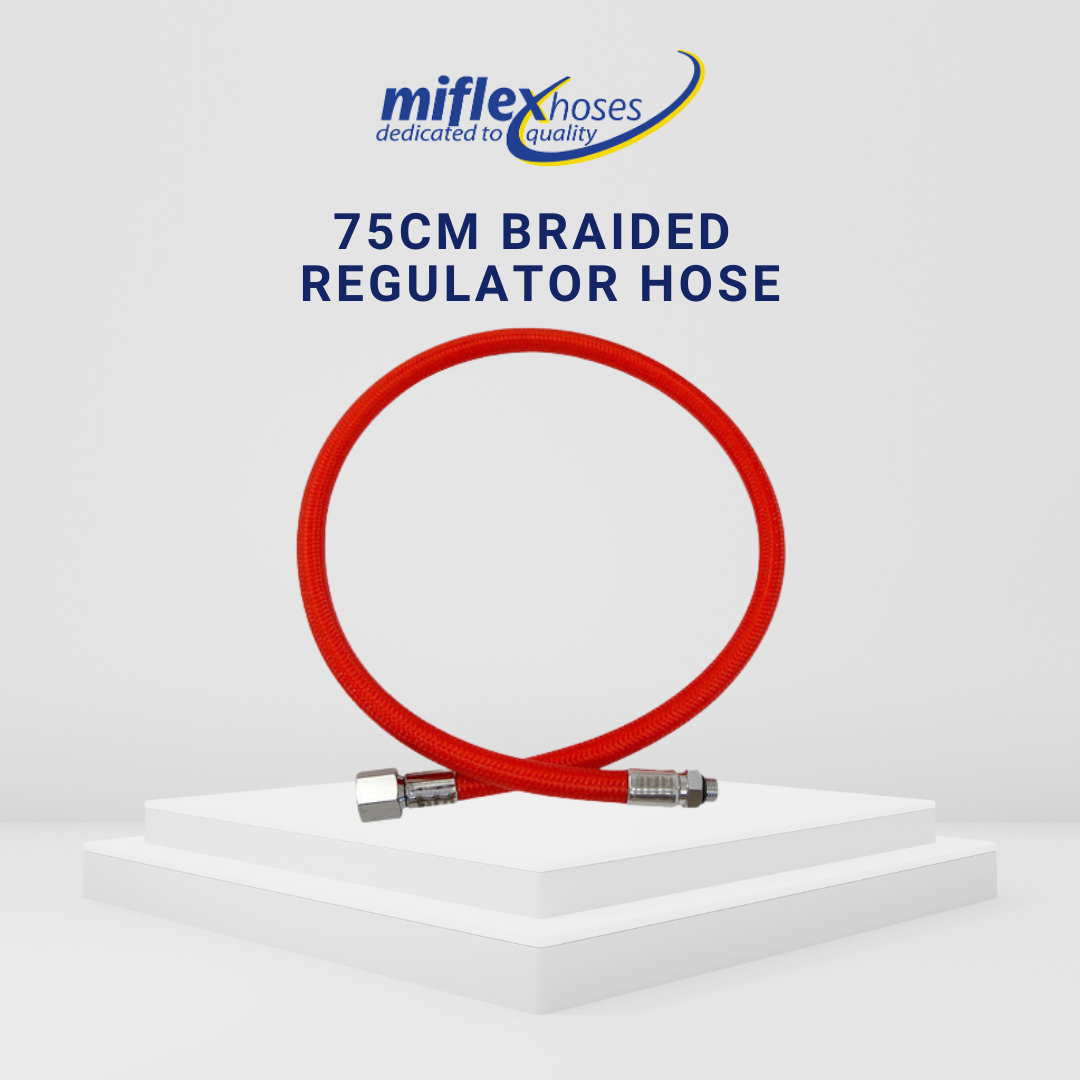 Miflex 75cm Braided Regulator Hose