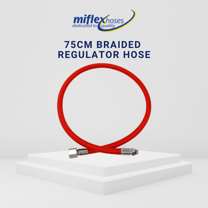 Miflex 75cm Braided Regulator Hose