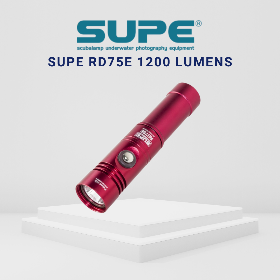 SUPE RD75E 1200 Lumens Dive Torch