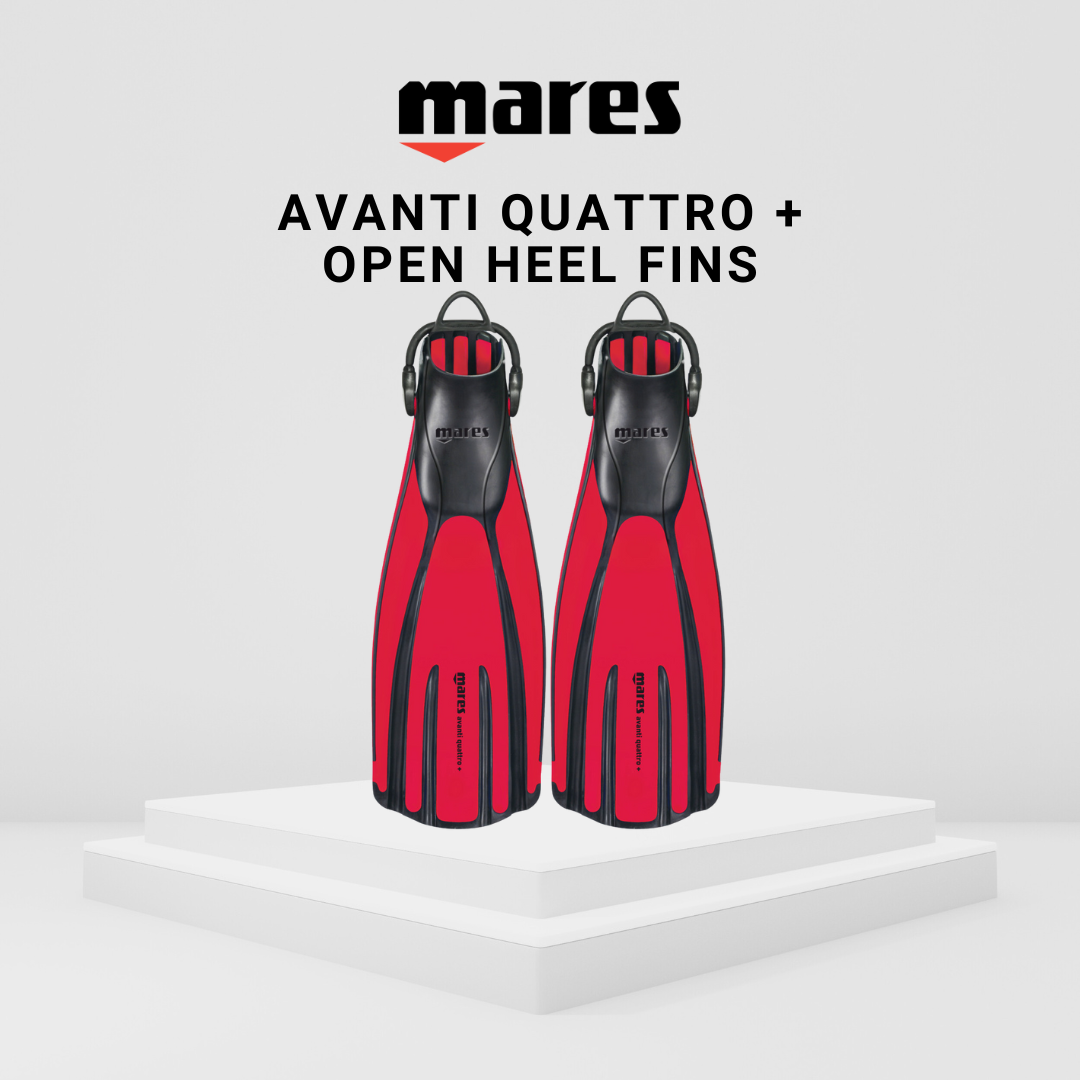 Mares Avanti Quattro + Open Heel Fins