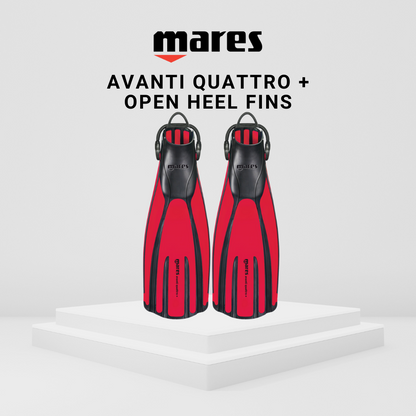 Mares Avanti Quattro + Open Heel Fins