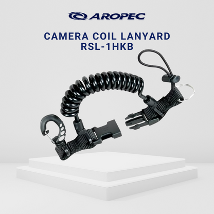 Aropec Camera Coil Lanyard With Plastic Clip