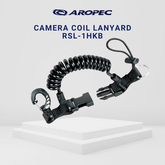 Aropec Camera Coil Lanyard With Plastic Clip