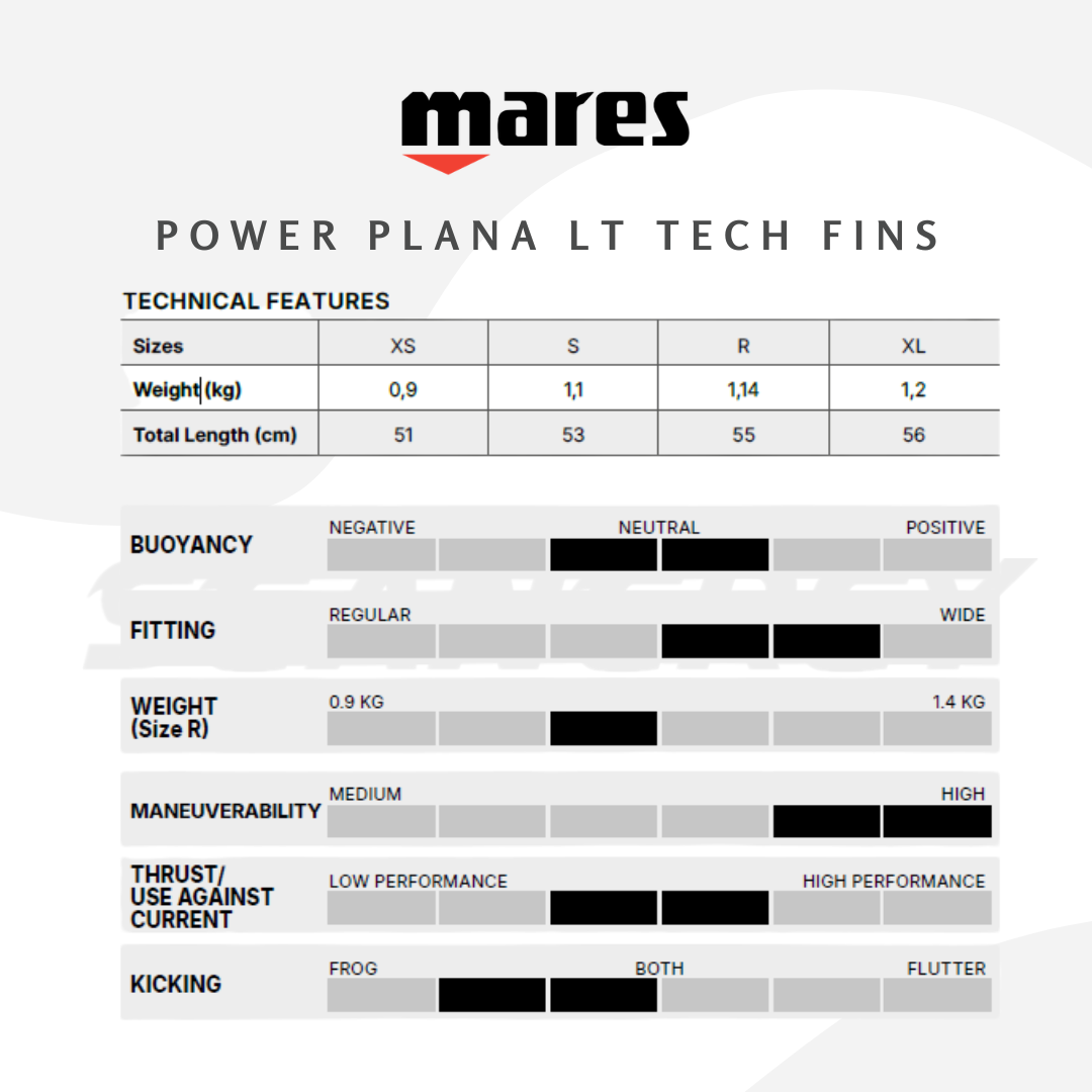 Mares Power Plana LT Tech Fins