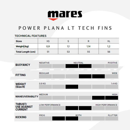 Mares Power Plana LT Tech Fins