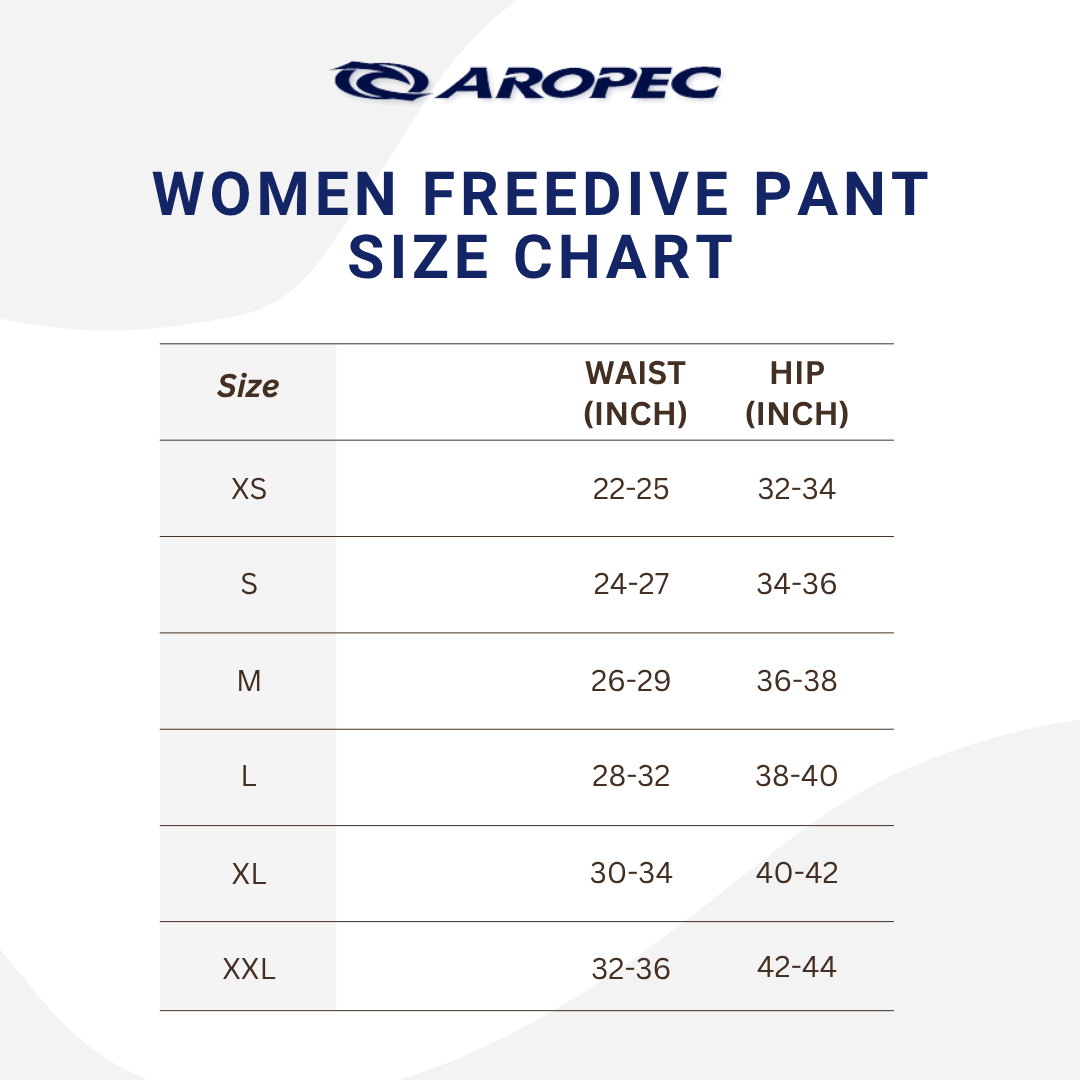 Aropec Women 3mm Super Stretch Neoprene Freediving Reverse Suit