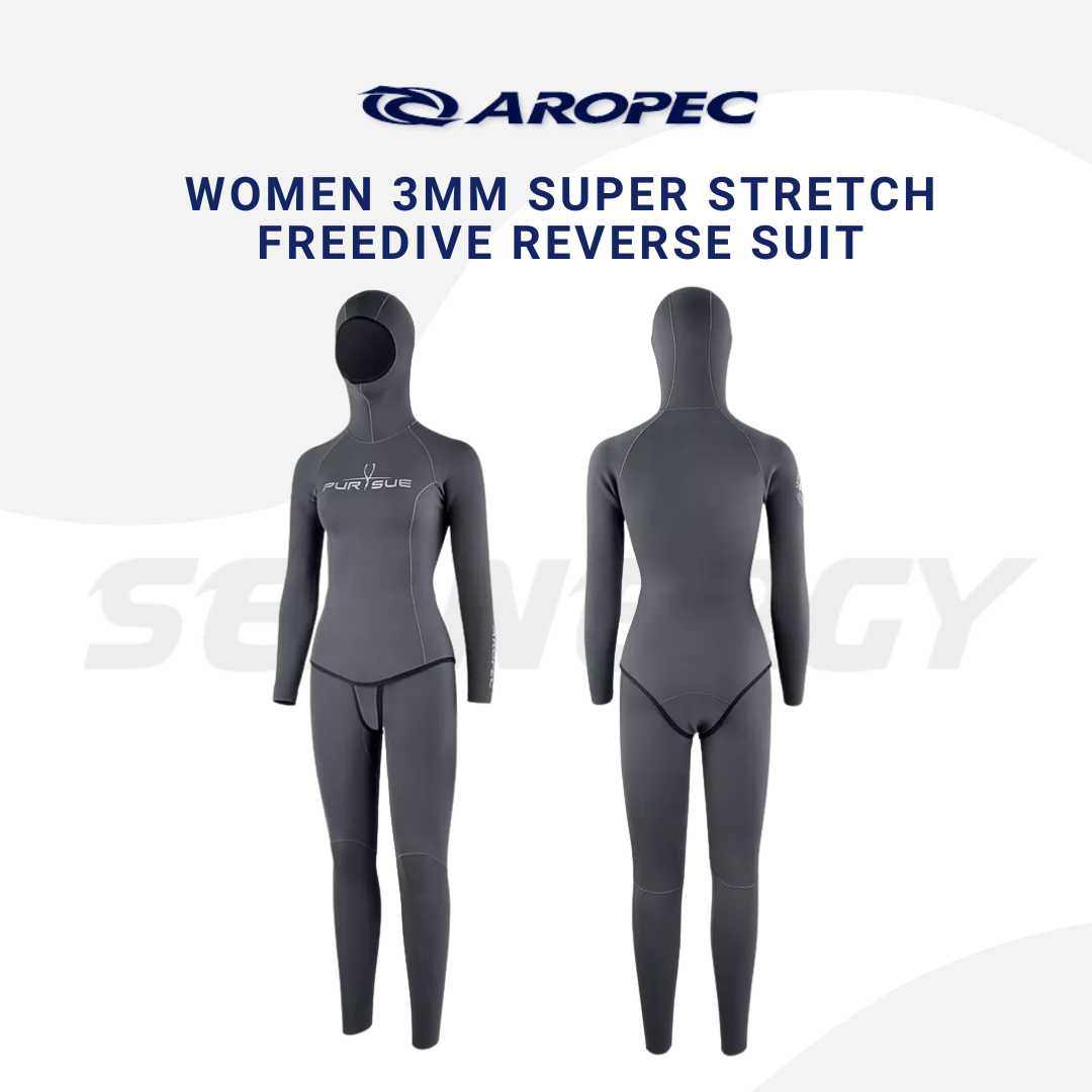Aropec Women 3mm Super Stretch Neoprene Freediving Reverse Suit