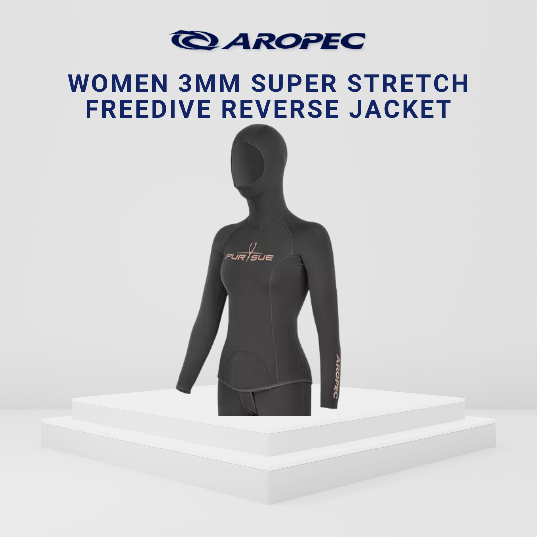 Aropec Women 3mm Super Stretch Neoprene Freediving Reverse Suit