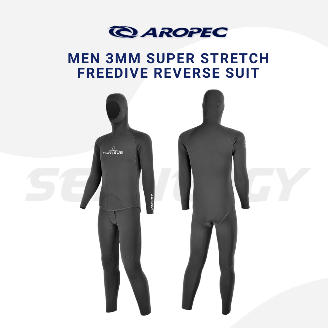 Aropec Men 3mm Super Stretch Neoprene Freediving Reverse Suit