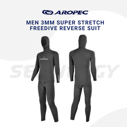 Aropec Men 3mm Super Stretch Neoprene Freediving Reverse Suit