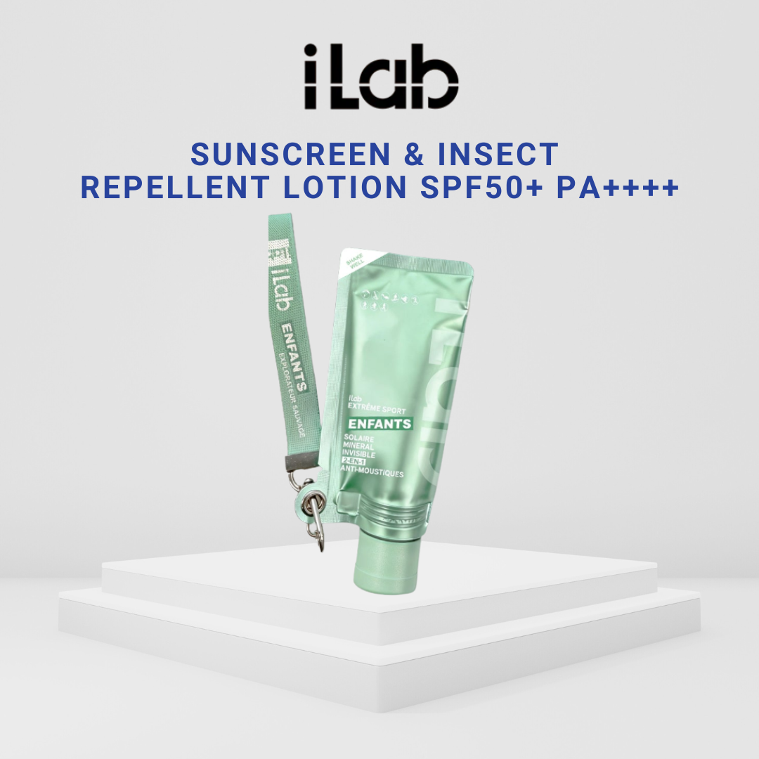 iLab 2IN1 Max-Spectrum Invisible Sunscreen & Insect Repellent Lotion SPF50+ PA++++
