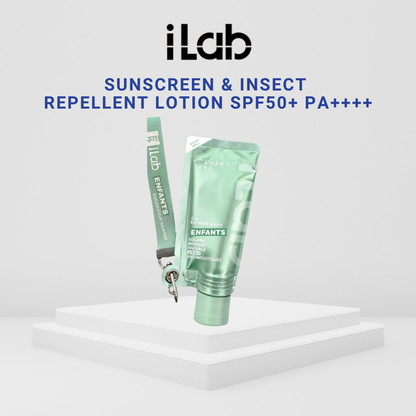 iLab 2IN1 Max-Spectrum Invisible Sunscreen & Insect Repellent Lotion SPF50+ PA++++