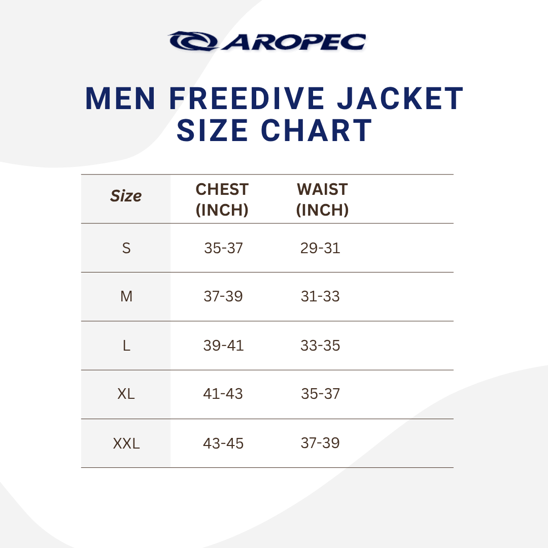 Aropec Men 3mm Super Stretch Neoprene Freediving Reverse Suit
