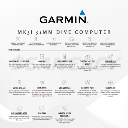 Garmin Descent MK3 43mm Dive Computer