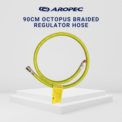 Aropec 90cm Braided Rubber Regulator Hose