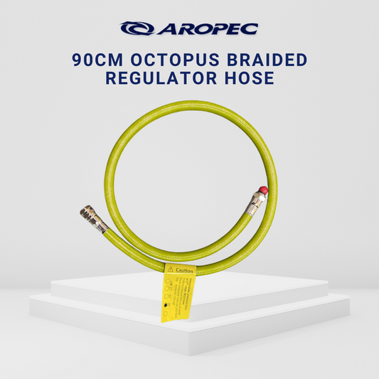 Aropec 90cm Braided Rubber Regulator Hose