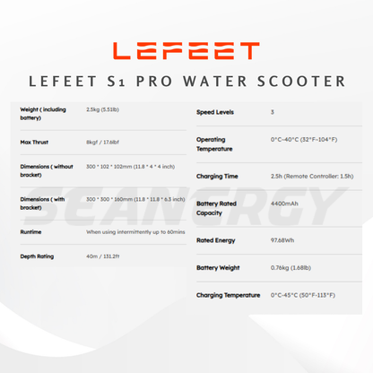 LEFEET S1 PRO Water Scooter