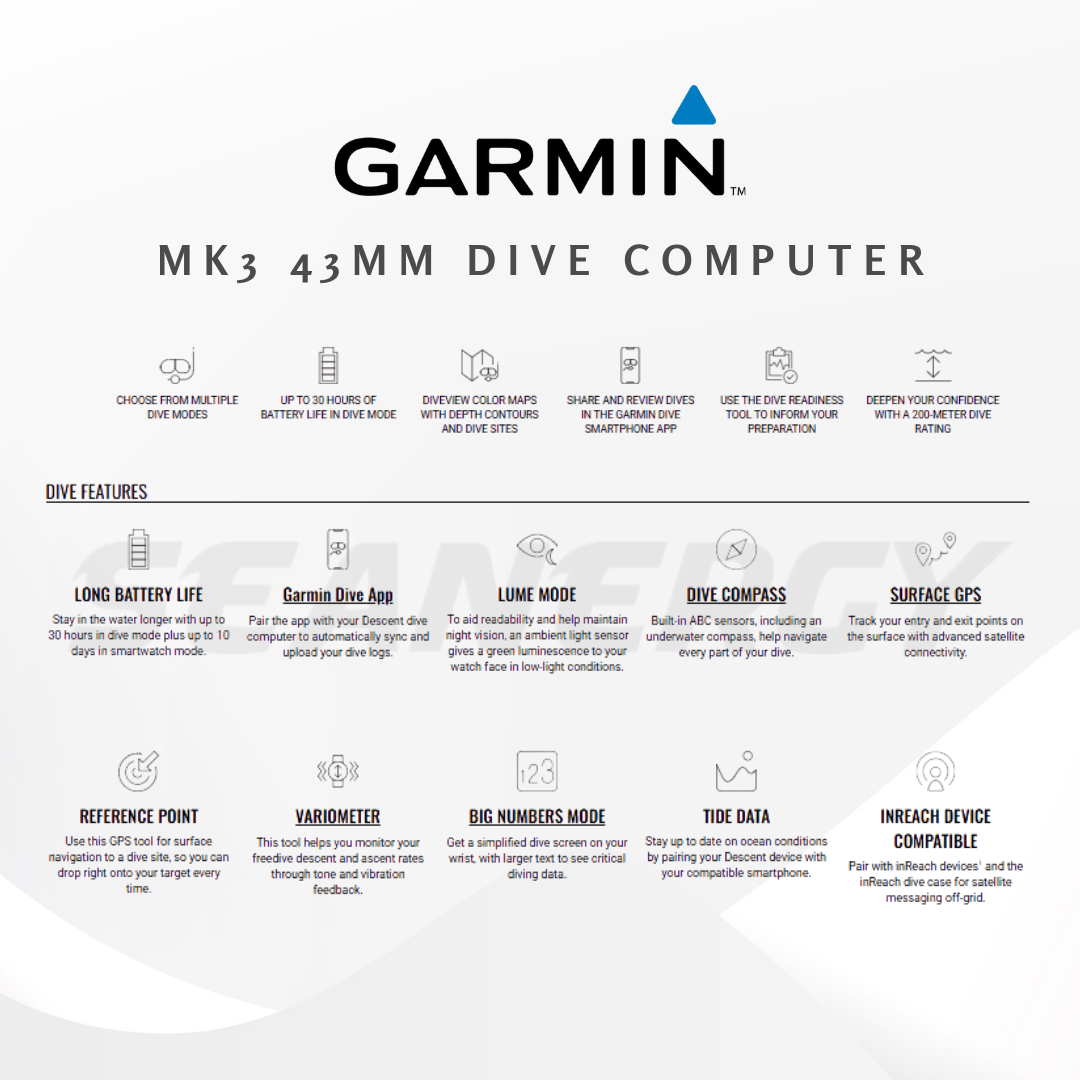 Garmin Descent MK3i Dive Computer