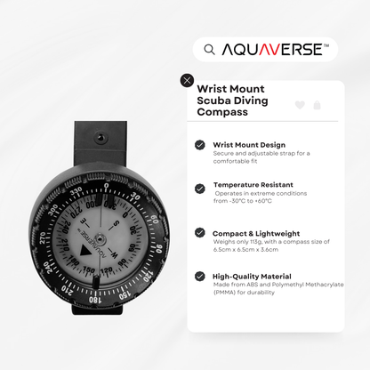 Wrist Mount Scuba Diving Compass