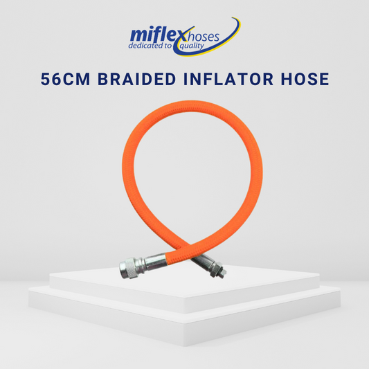 Miflex 56cm Braided Inflator/BCD Hose