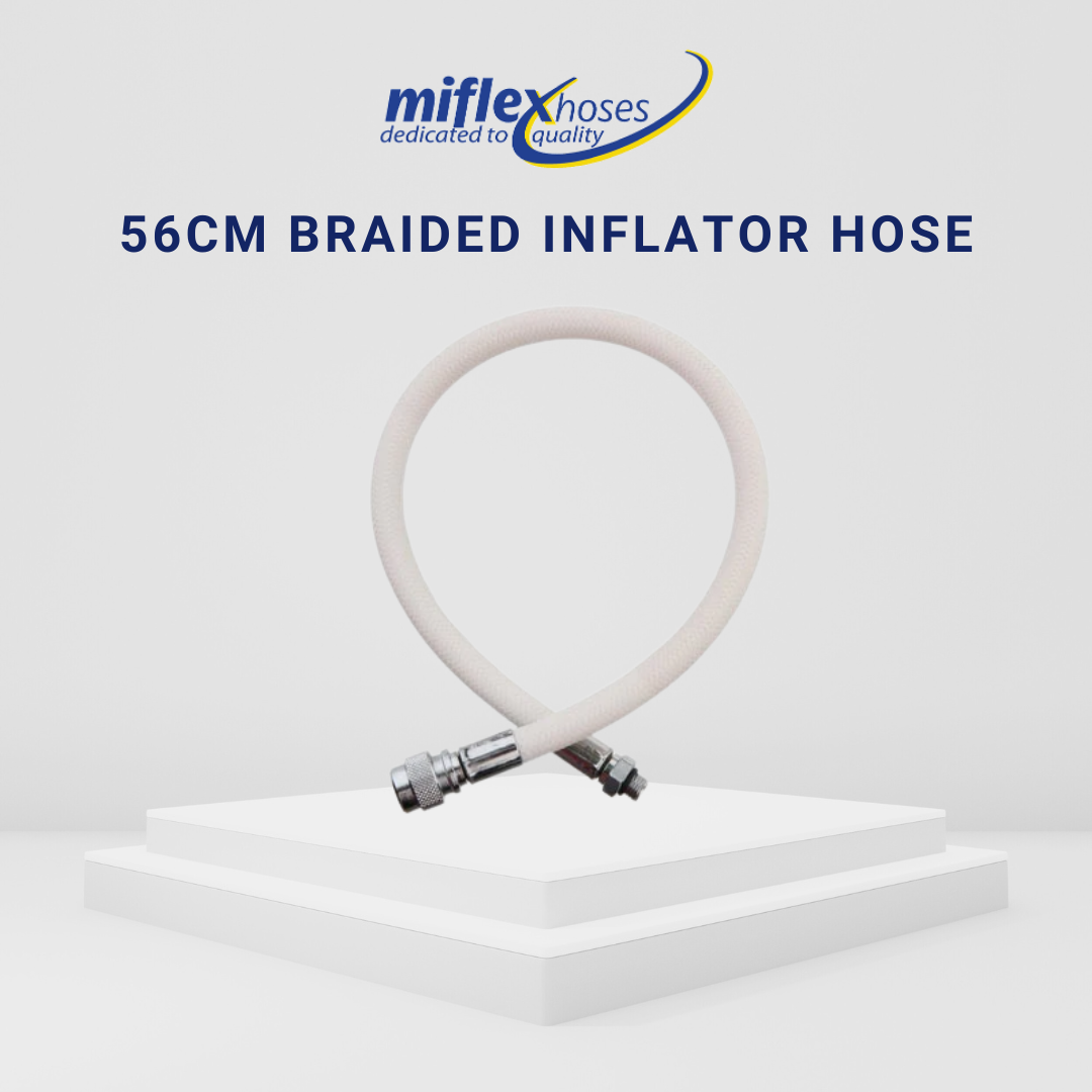 Miflex 56cm Braided Inflator/BCD Hose