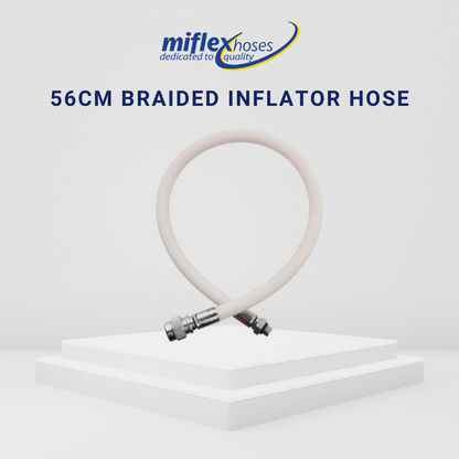 Miflex 56cm Braided Inflator/BCD Hose