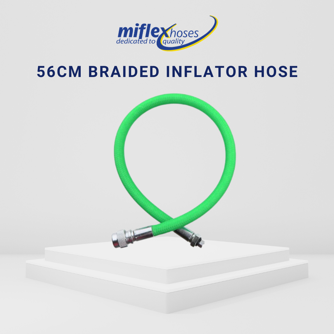 Miflex 56cm Braided Inflator/BCD Hose