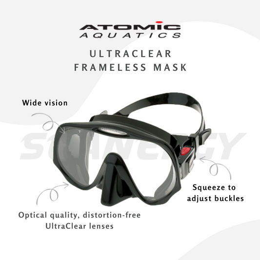 Atomic Aquatics Ultra Clear Frameless Mask
