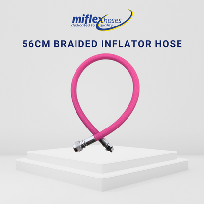 Miflex 56cm Braided Inflator/BCD Hose
