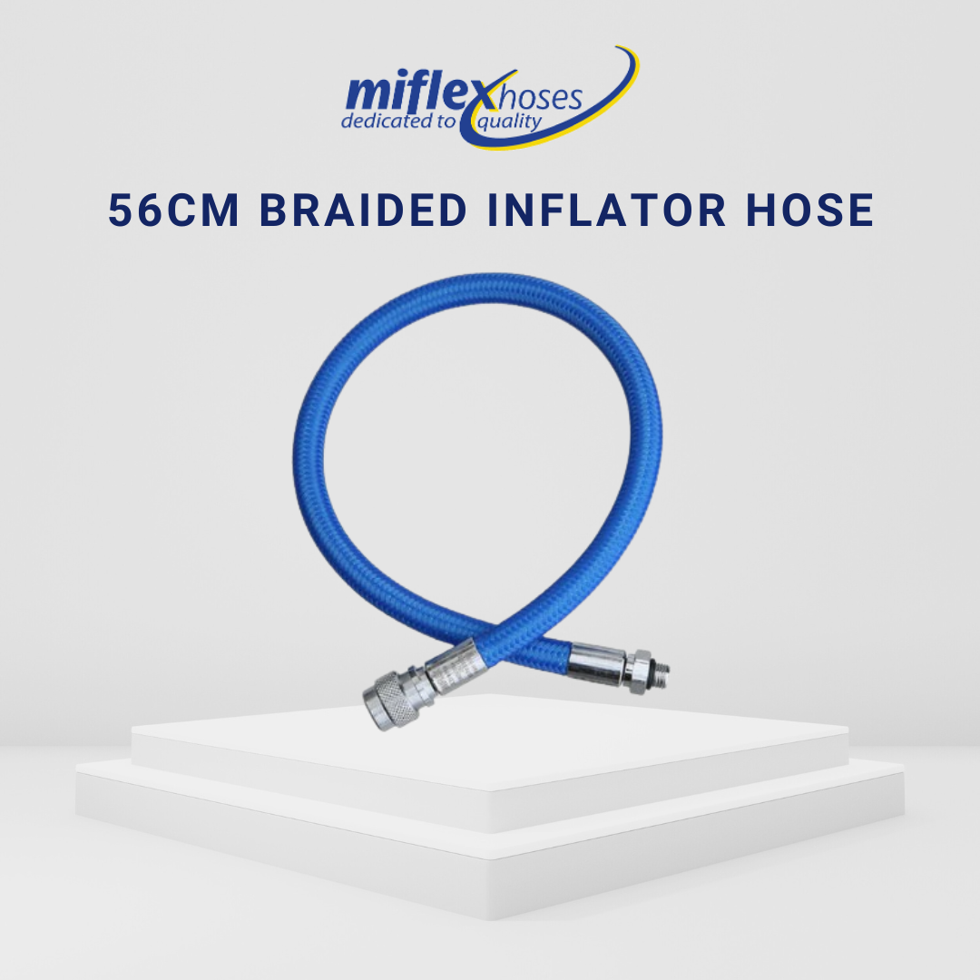Miflex 56cm Braided Inflator/BCD Hose