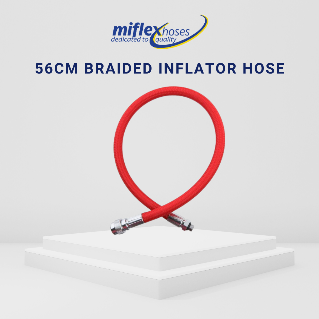 Miflex 56cm Braided Inflator/BCD Hose