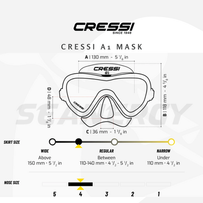 Cressi A1 Anti Fog Mask